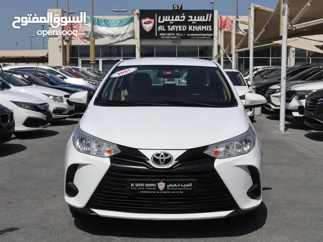 Toyota Yaris 2021 GCC in excellent condition, 85,000 KM 1.5L, price 35,000 AEDخليجى بحاله ممتازه