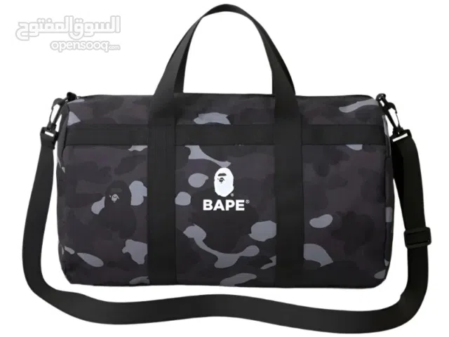 Bape A Bathing Ape Duffle Bag Hand Bag Black Camo