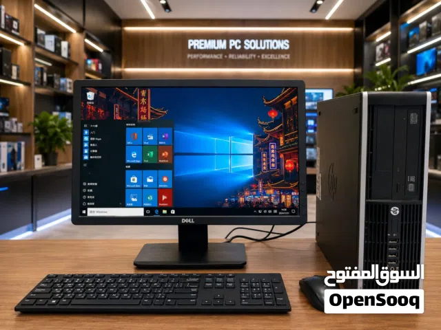 HP Core i7 -Computer Set Speed 3.30Ghz 8GB RAM  512GB SSD Win 10 Pro 19'′ HD Monitor-/ WhatsApp