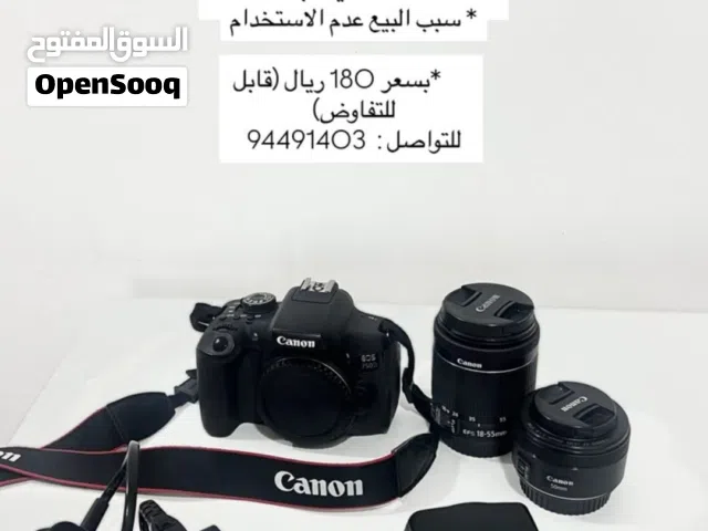 كاميرا Canon EOS 750D مع عدستين وفلاش – حالة ممتازة