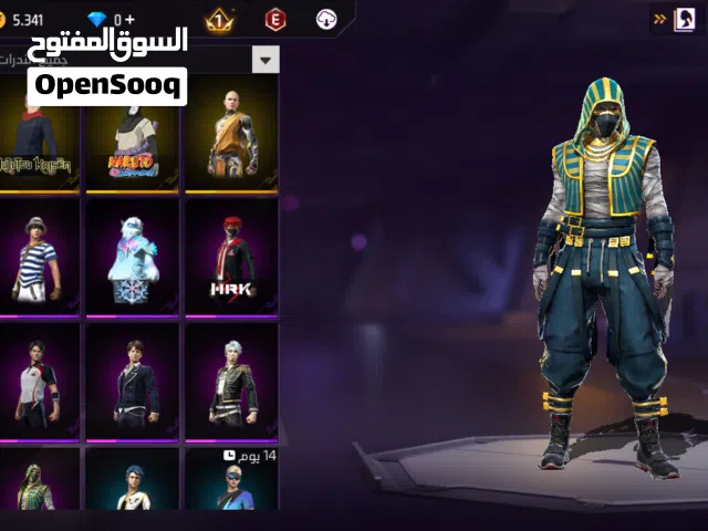 احساب فري فاير للبيع 65دينار