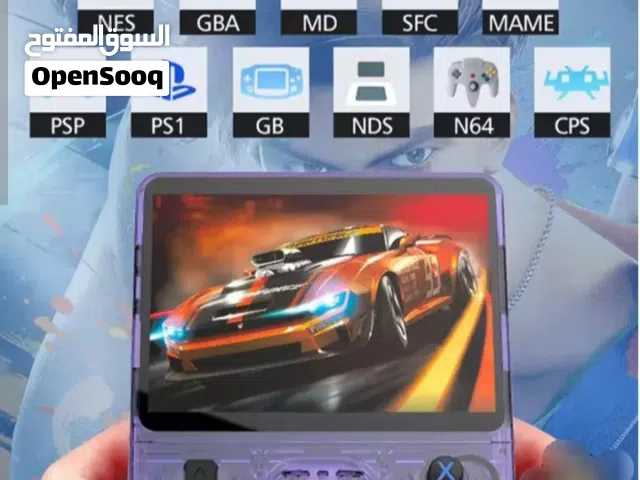 R36S Retro Handheld Game Console 128GB  جهاز ألعاب محمول شبه جديد مع كفر حماية ولزقات