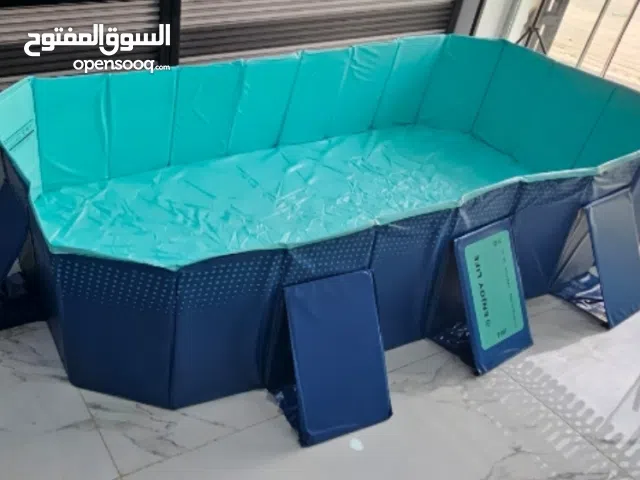 مسبح عائلي متنقل حجم كبير قابل للطي والفتح بسهولة تامة مقاس 3×2متر