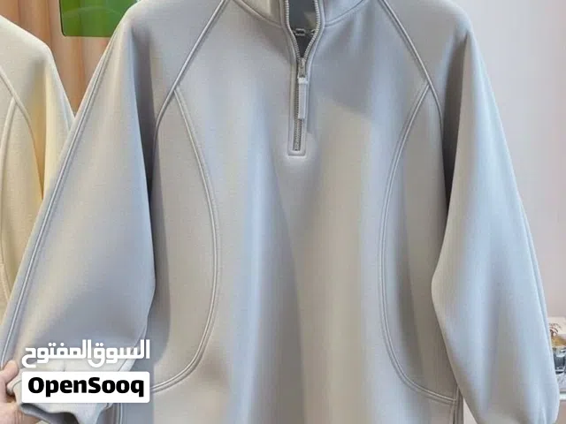 سويت شيرت ميلتون نص سوسته 2فتحه مخلوط تركي عالي الجوده طباعه الو الوزن وان سايز 85 ك الكود 133 k