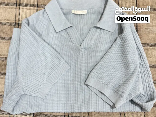 Zara light blue polo shirt M size brand new