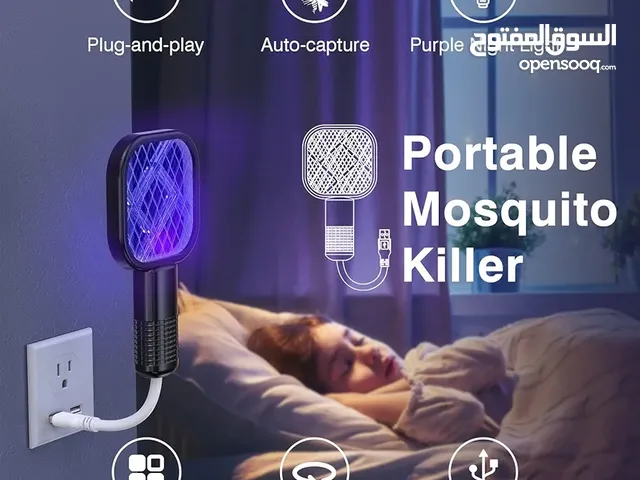 مضرب البعوض المضيئ يعمل باUSB