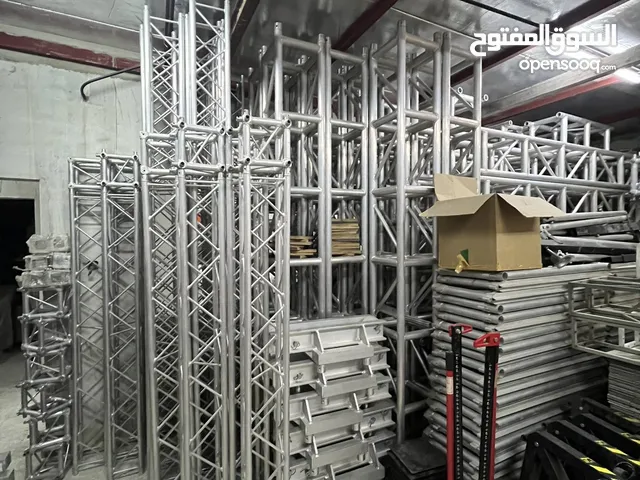 Trusses and stages and dance floor ترسات و ستيج و مستلزمات مناسبات جديد و مستعمل