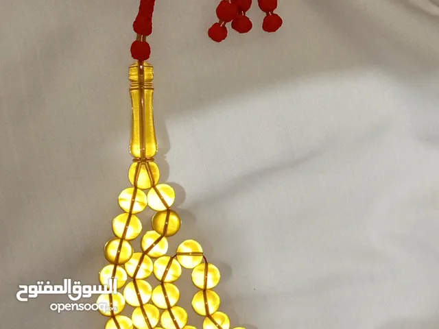 مسباح كهرمان شفاف عسلي طبيعي جميل جدا