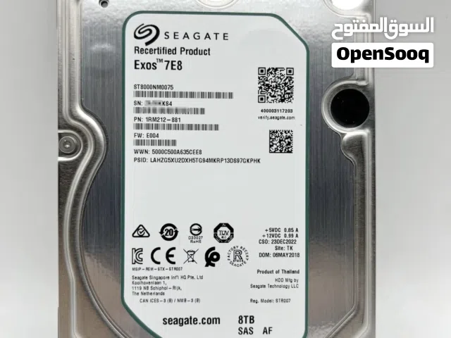 هارديسكات ساس للسيرفرات مستخدمة خفيف بمساحات عالية SAS HDD 3.5 7200rpm 12GB/s عدد 5 ليست للكمبيوتر