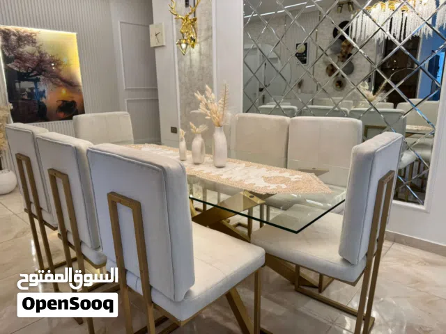 طاولة سفرة زجاج ثقيل جديد