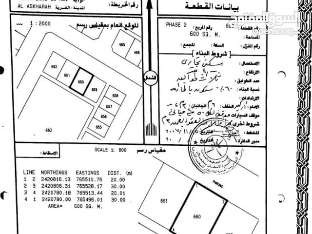 Commercial Land for Sale in Al Sharqiya Ja'alan Bani Bu Ali