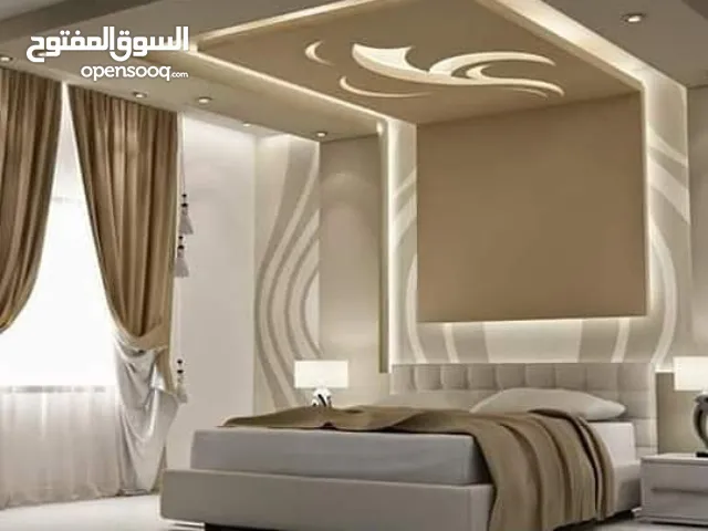 المدني لا جميع اعمال الديكورات المنزليه والمراكز التجاريه بجميع انواعها  جبس بلدي  جبس بورد  نحت