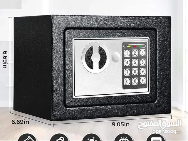 خزنة أمان وقفل مع لوحة مفاتيح إلكترونية بتصميم آمن للنقود والمجوهرات ووثائق الهوية - مقاس 23 سم × 17