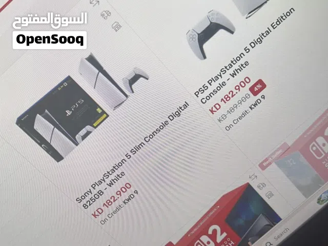 بلاستيشن 5 سليم نسخه دچيتال 825 جيجا ابيض
