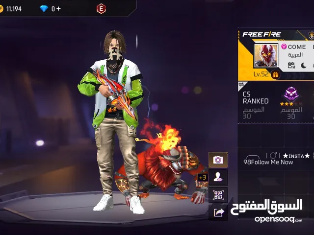 حساب فري فاير و ببجي للتبديل