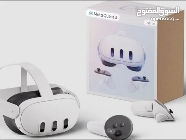 للبيع في ار vr meta quest 3 ميتا كويست 3 استعمال مرتين بس كالجديد مع كفاله سنه لكل شي 512 جيجا 4k مع