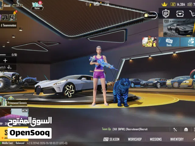 حساب ببجي فخم للبيع