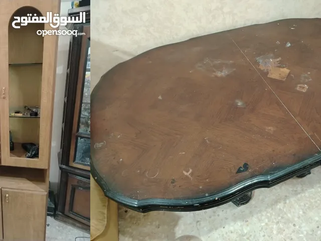 فرصة لا تعوّض – بوفيه عدد 2 وطاولة سفرة من خشب البلوط الفاخر