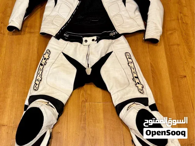 بدلة جلدية اصلية للدراجات النارية قطعتان قابلة للفصل Alpinestars Sp1 2 Piece مصنفة فل كسارات