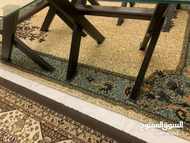 طقم كنب خشب زان تقيل مع طاولات اشلي