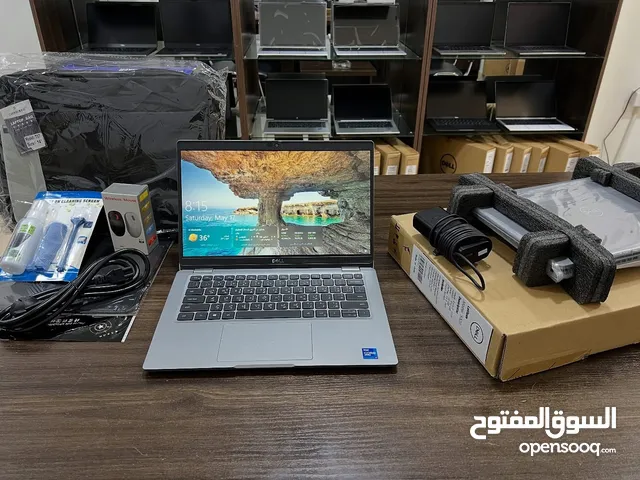 لابتوب ديل لاتيتيود جيل 11 معالج core i7 شاشة لمس لون سلفر مميز بصمة للوجه Ram 16 - SSD 512