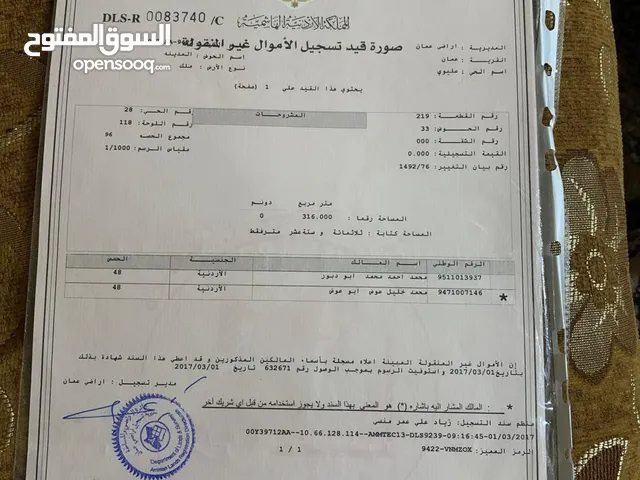 100 m2 2 Bedrooms Townhouse for Sale in Amman Hai Nazzal