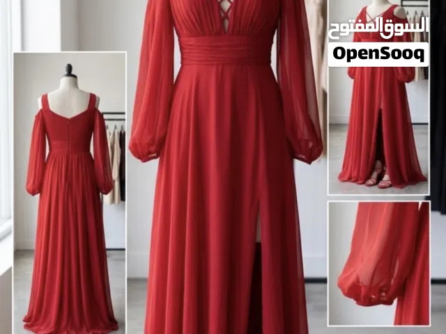 فستان احمر للسهرات و الحفلات
