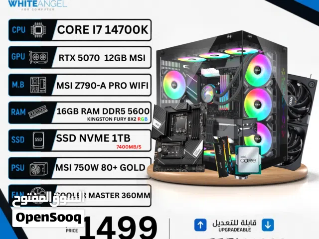 PC GAMING I7 14700K RTX 5070 12GB  DDR5 RGB  1TB NVME 7400MB/S