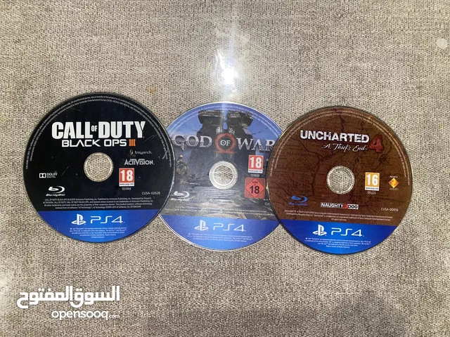 ثلاث سيديات بلاستيشن 4للبيع بحاله جيده حط سعرك وخذه