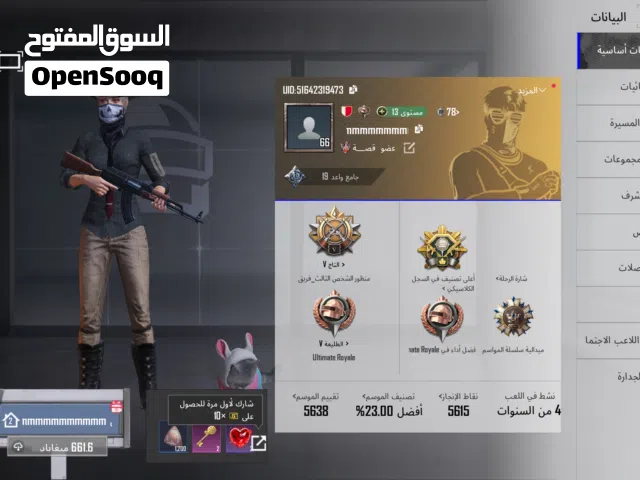 Pubg Accounts and Characters for Sale in Southern Governorate