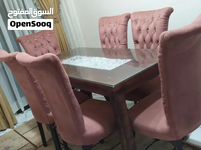 غرفة سفره (ترابيزة مودرن +6 كراسي )