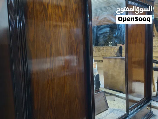 غرفة نوم ماستر تفصيل عمق 70 مع ملحق ادراج خشب لاتيه وزان قشرة بلوط بحال الوكاله