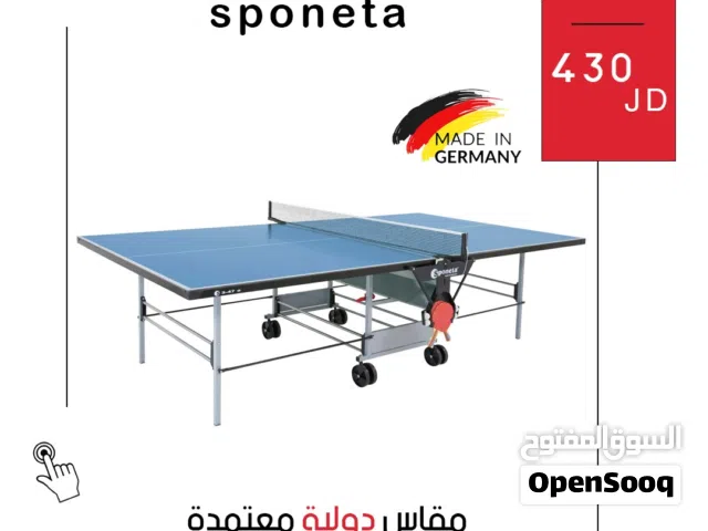 طاولة تنس ألمانية أصلية Sponeta بجودة عالية للمنزل والأندية مع سطح احترافي متين