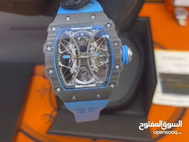 Richard mille carbon skeleton watch