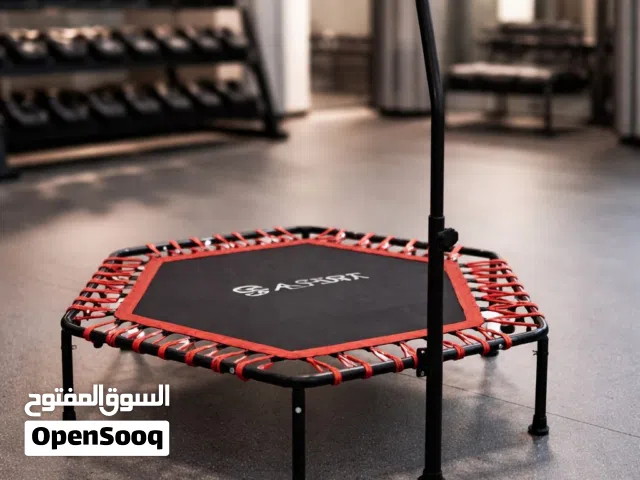 ََترامبولين رياضي مطاط مع ممسك يد لتمارين اللياقة البدنية والتنحيف مقاس 120سم متوفر خدمة التوصيل