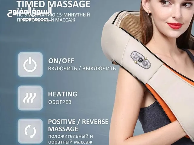 جهاز تدليك الرقبة بالحرارة، جهاز تدليك كهربائي ذكي على شكل حرف U للرقبة والكتف، جهاز تدليك للرقبة