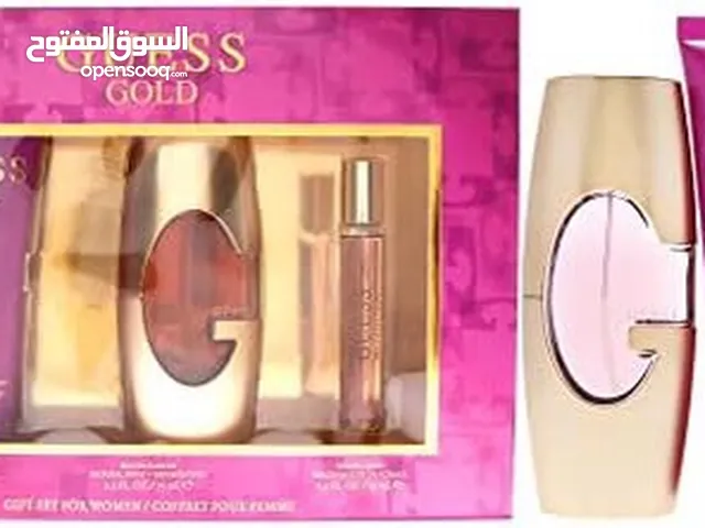 طقم عطر Guess gold الاصلي الجديد