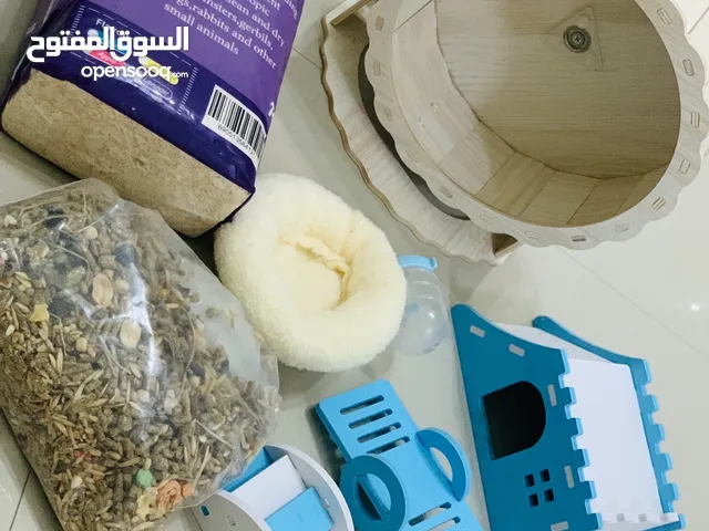 العابً الهامستر +قفص هامستر   Hamster + Food + Nest