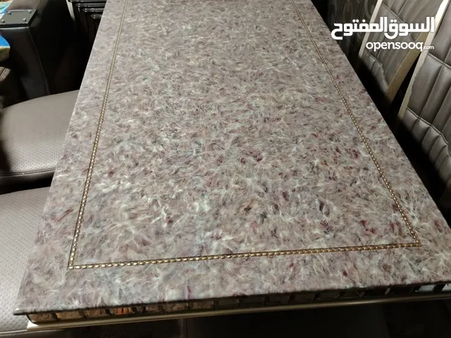 طاوله سفره رخام مع ست كراسي للبيع