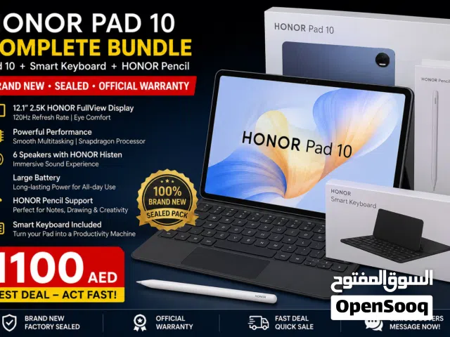 BRAND NEW SEALED HONOR PAD 10 WITH SMART KEYBOARD AND HONOR PENCIL