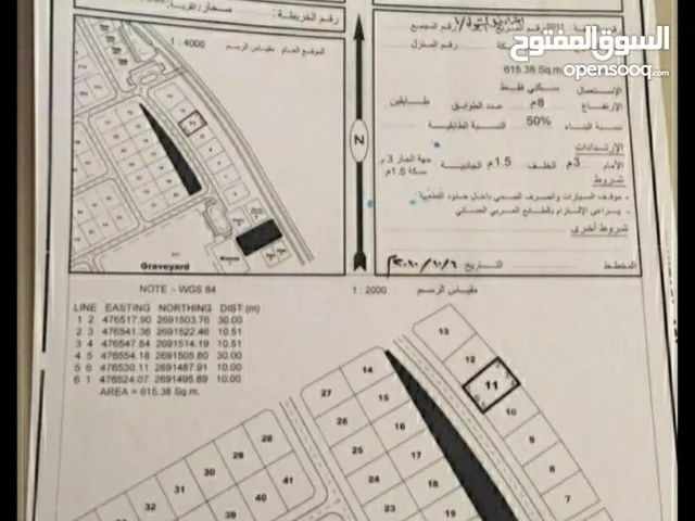 أرض للبيع في ولاية صحار منطقة غيل الشبول 23000