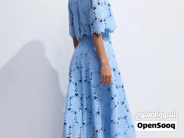 Sunfere Madeline Lace Embroidered Top & Maxi Skirt Set - Brand New