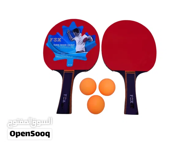 مضرب تنس طاولة احترافي   عدد 2 مضرب 3 كرة