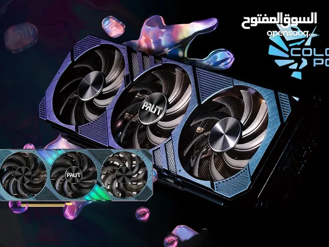 كرت شاشة GPU Rtx 3060 ti palit (color pop edition) 3 مراوح