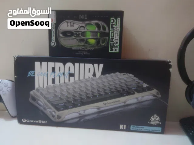 "كيبورد وماوس من Gravastar – تصميم مستقبلي، أداء استثنائي!  القطع فقط مفحوصات