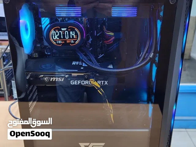 للبيع بي سي جيمنقCorei5/14Gen /16GB ram/256Ssd+1TB /3060 TiRTX 8 GB كالجديد لون أسود