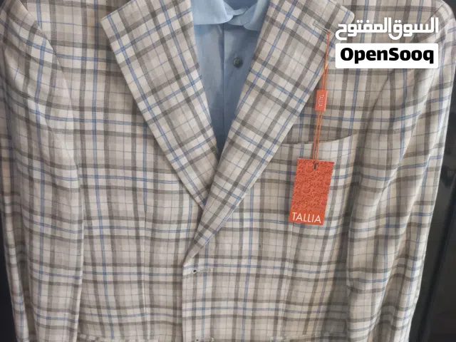 بليزر لينين رجالي فاخر (Tallia Orange) أمريكي أصلي - جديد بتاغات الوكالة مع ربطتين هدية