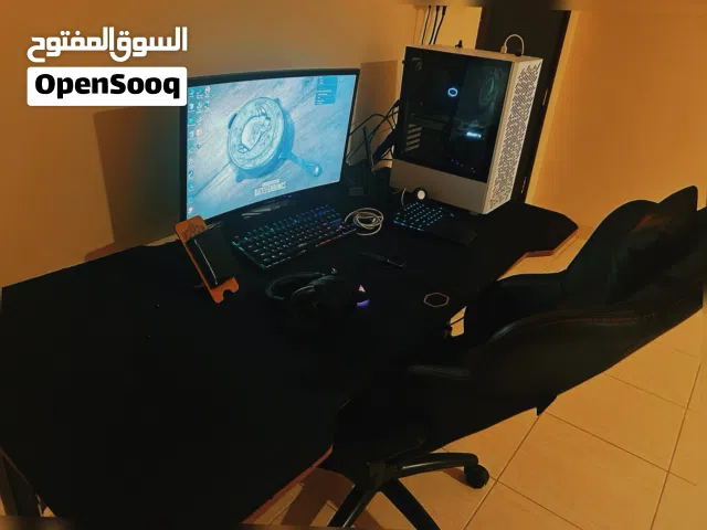 نظيف مواصفة ممتازة PC gaming cpu i7      بجميع ممتلكات و كراتين 10700k RTX 3060ti 3 fan
