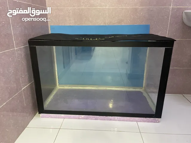 حوض سمك عملاق جدا و مع اكل للسمك و ايضا انبوب لاخراج الماء و ايضا شبك