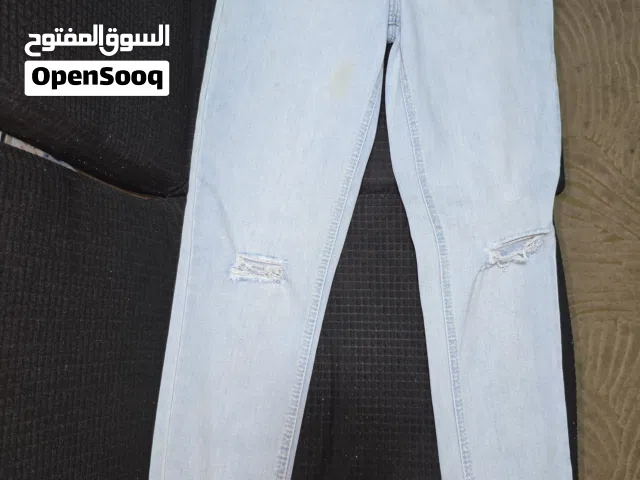 بنطلون جينز بناتي  denim اصلي مقاص ثمانية و استرتش الحالة ممتازة كل جديد